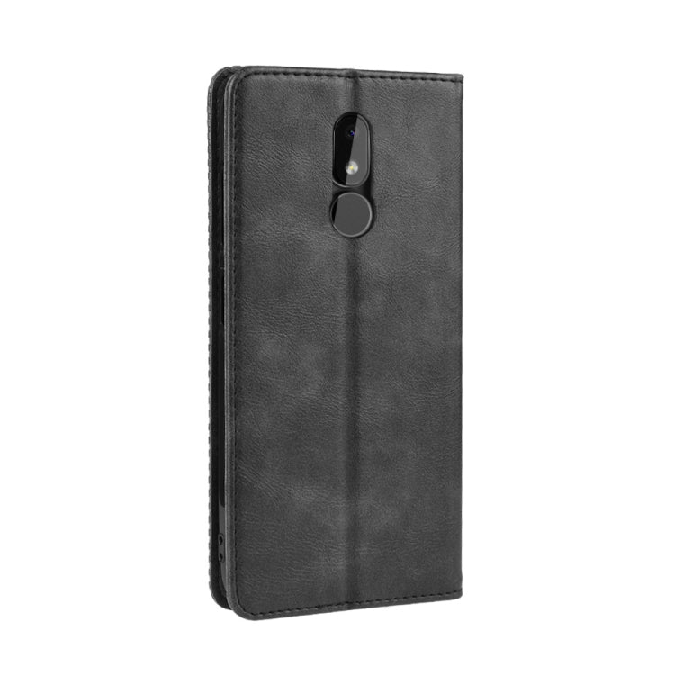 Magnetic Buckle Retro Crazy Horse Texture Horizontal Flip Leather Case for Nokia 3.2, with Holder & Card Slots & Photo Frame