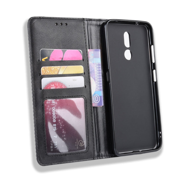 Magnetic Buckle Retro Crazy Horse Texture Horizontal Flip Leather Case for Nokia 3.2, with Holder & Card Slots & Photo Frame