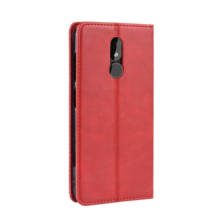 Magnetic Buckle Retro Crazy Horse Texture Horizontal Flip Leather Case for Nokia 3.2, with Holder & Card Slots & Photo Frame