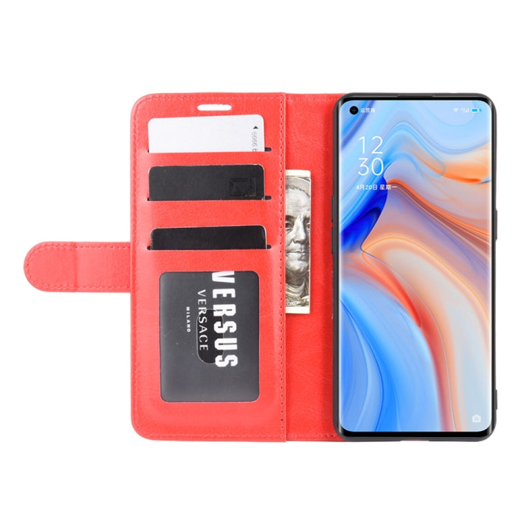 For OPPO Reno 4 Pro 5G R64 Texture Single Horizontal Flip Protective Case with Holder & Card Slots & Wallet& Photo Frame
