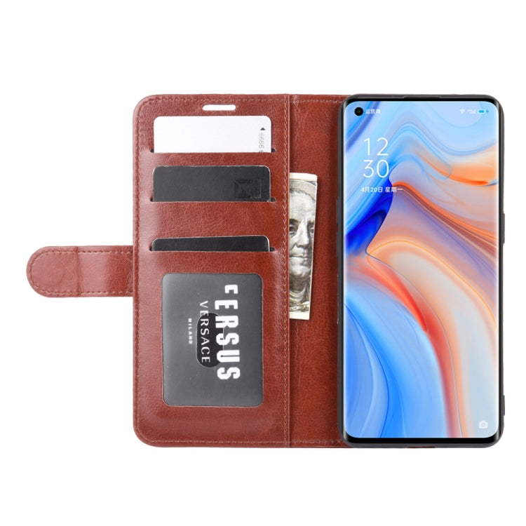 For OPPO Reno 4 Pro 5G R64 Texture Single Horizontal Flip Protective Case with Holder & Card Slots & Wallet& Photo Frame
