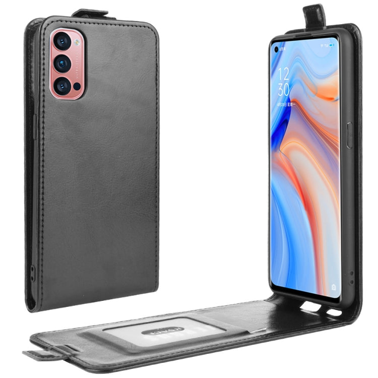 For OPPO Reno 4 Pro 5G R64 Texture Single Vertical Flip Leather Protective Case with Card Slots & Photo Frame
