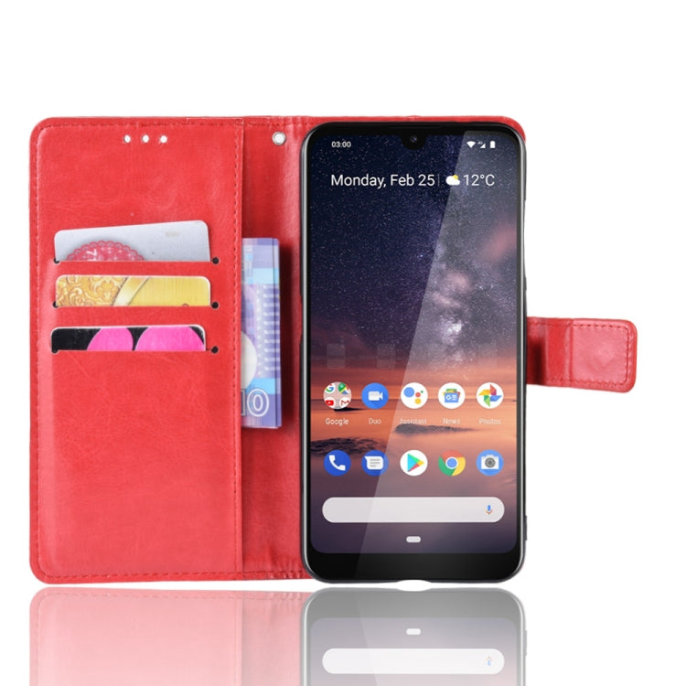 Retro Crazy Horse Texture Horizontal Flip Leather Case for Nokia 3.2, with Holder & Card Slots & Photo Frame