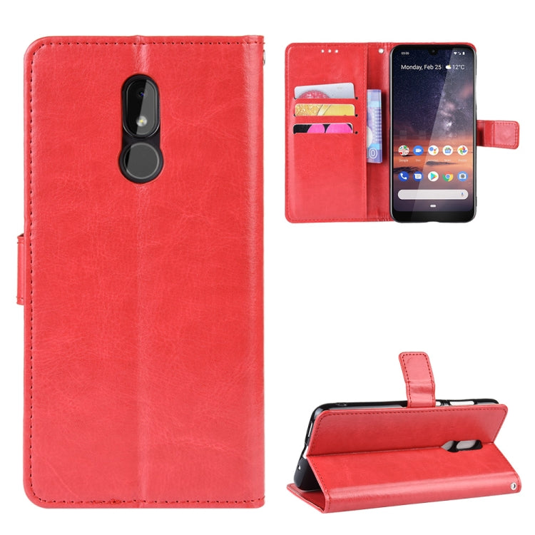 Retro Crazy Horse Texture Horizontal Flip Leather Case for Nokia 3.2, with Holder & Card Slots & Photo Frame