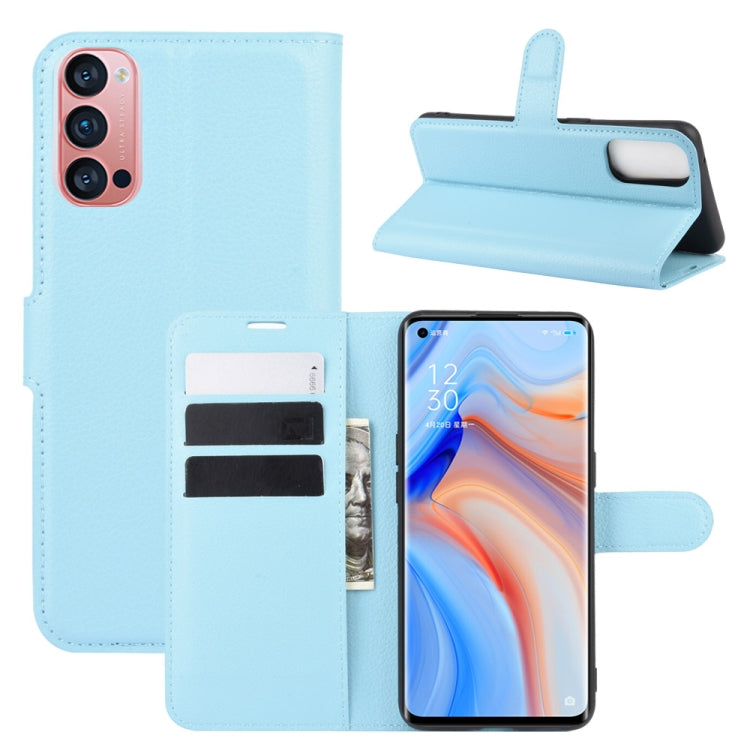 For OPPO Reno 4 Pro 5G Litchi Texture Horizontal Flip Protective Case with Holder & Card Slots & Wallet
