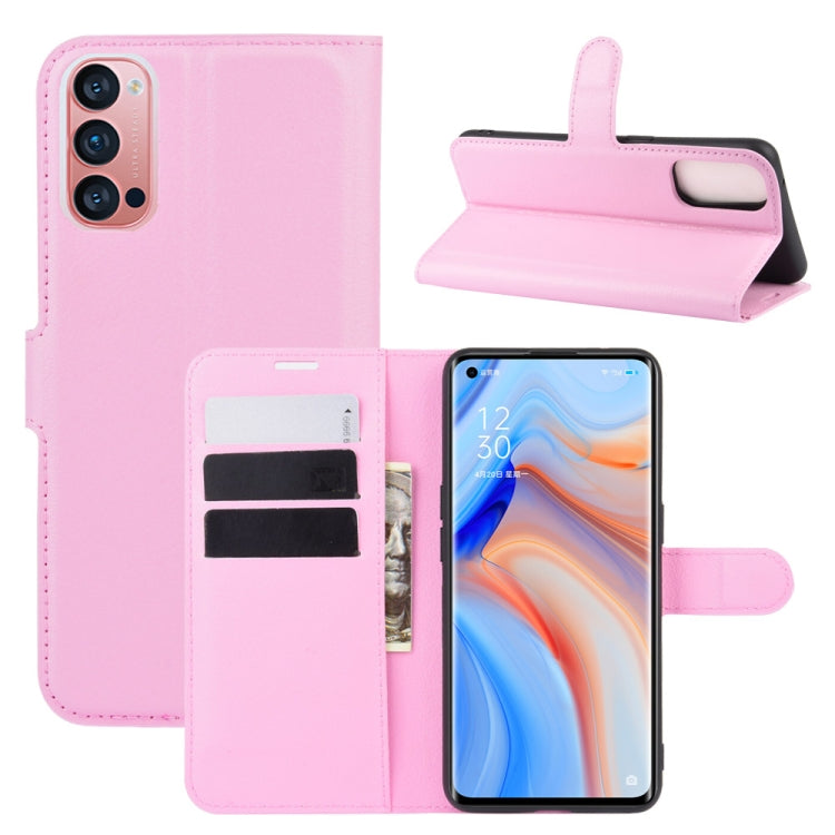 For OPPO Reno 4 Pro 5G Litchi Texture Horizontal Flip Protective Case with Holder & Card Slots & Wallet