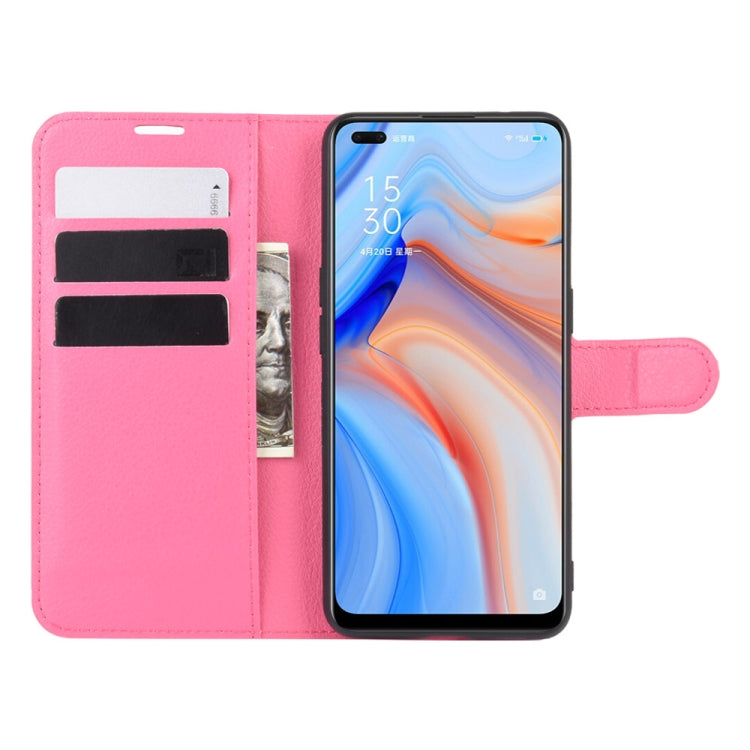For OPPO Reno 4 5G Litchi Texture Horizontal Flip Protective Case with Holder & Card Slots & Wallet