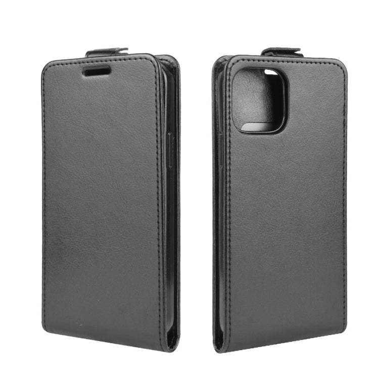 For iPhone 12 / 12 Pro R64 Texture Single Vertical Flip Leather Protective Case with Card Slots & Photo Frame
