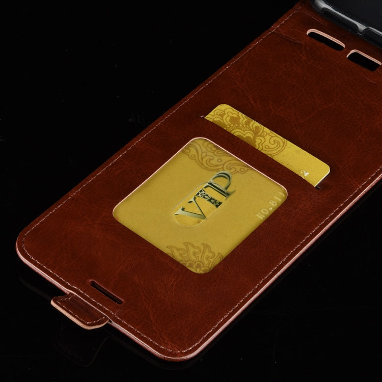 For iPhone 12 / 12 Pro R64 Texture Single Vertical Flip Leather Protective Case with Card Slots & Photo Frame