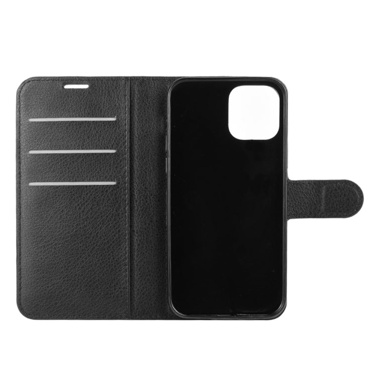 For iPhone 12 / 12 Pro Litchi Texture Horizontal Flip Protective Case with Holder & Card Slots & Wallet