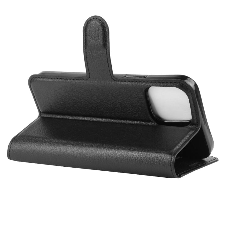 For iPhone 12 / 12 Pro Litchi Texture Horizontal Flip Protective Case with Holder & Card Slots & Wallet