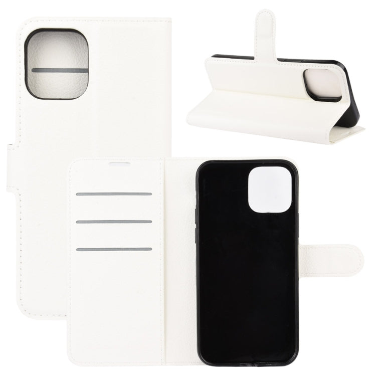 For iPhone 12 / 12 Pro Litchi Texture Horizontal Flip Protective Case with Holder & Card Slots & Wallet