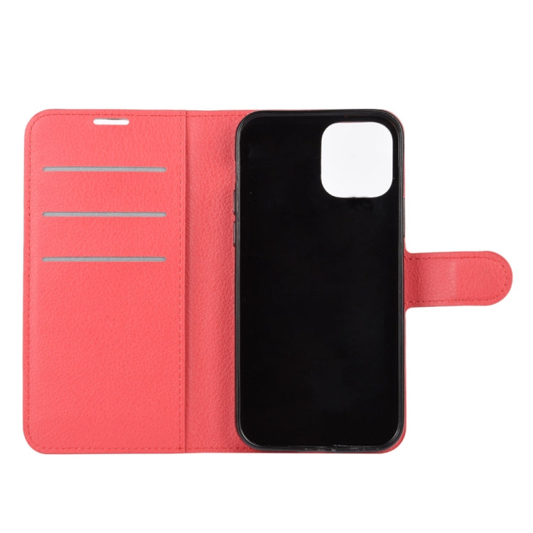 For iPhone 12 / 12 Pro Litchi Texture Horizontal Flip Protective Case with Holder & Card Slots & Wallet