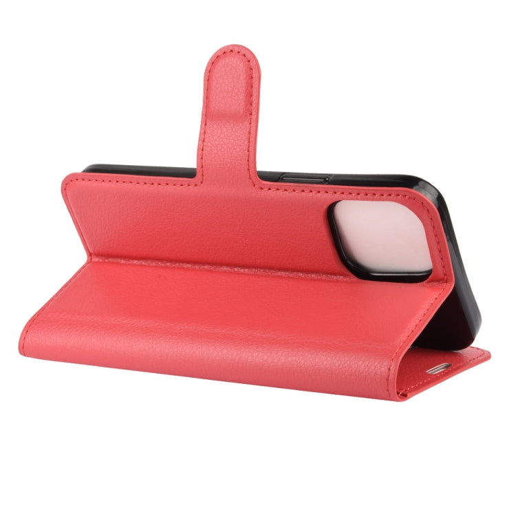 For iPhone 12 / 12 Pro Litchi Texture Horizontal Flip Protective Case with Holder & Card Slots & Wallet