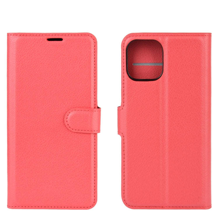 For iPhone 12 / 12 Pro Litchi Texture Horizontal Flip Protective Case with Holder & Card Slots & Wallet