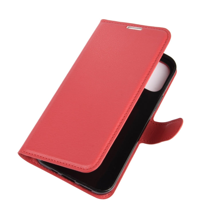 For iPhone 12 / 12 Pro Litchi Texture Horizontal Flip Protective Case with Holder & Card Slots & Wallet