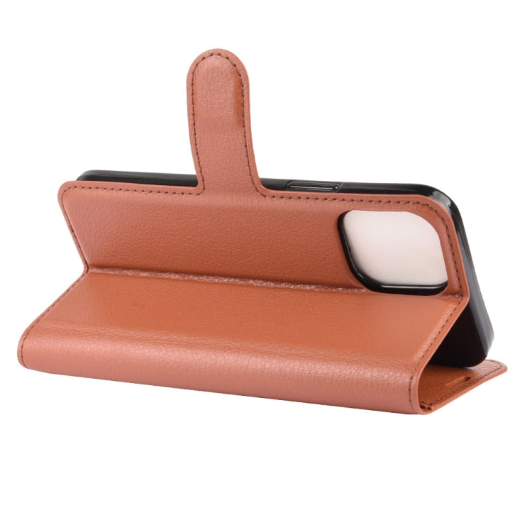 For iPhone 12 / 12 Pro Litchi Texture Horizontal Flip Protective Case with Holder & Card Slots & Wallet