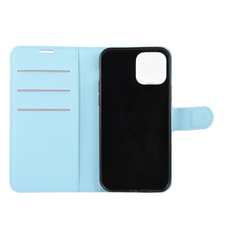 For iPhone 12 / 12 Pro Litchi Texture Horizontal Flip Protective Case with Holder & Card Slots & Wallet