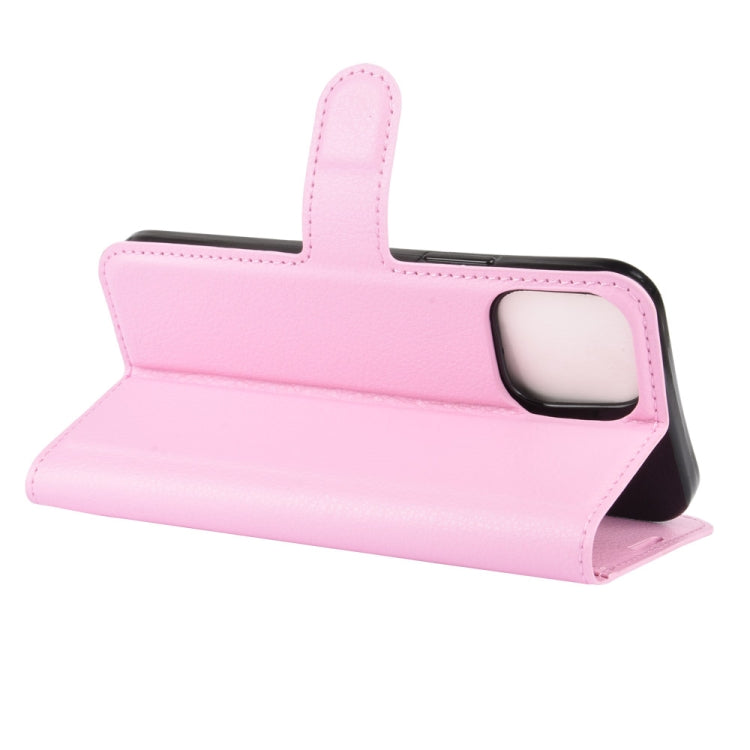 For iPhone 12 / 12 Pro Litchi Texture Horizontal Flip Protective Case with Holder & Card Slots & Wallet