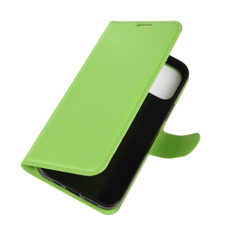 For iPhone 12 / 12 Pro Litchi Texture Horizontal Flip Protective Case with Holder & Card Slots & Wallet