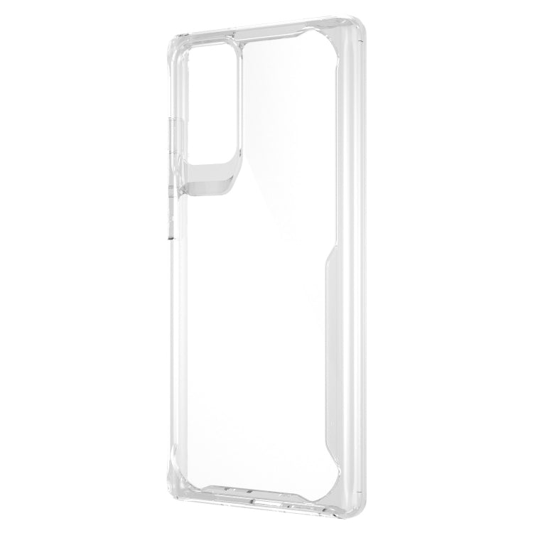 For Samsung Galaxy Note 20 Transparent PC + TPU Full Coverage Shockproof Protective Case