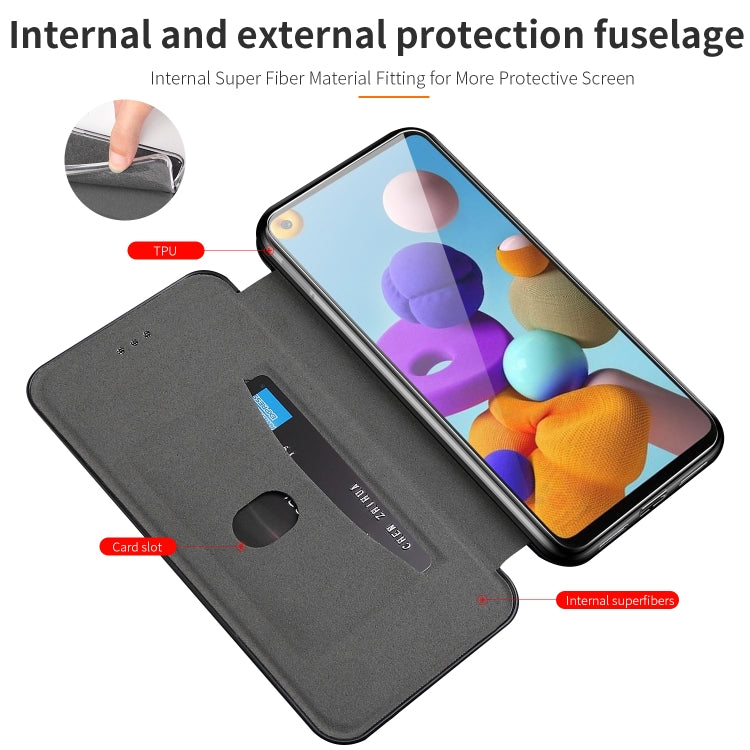 For Samsung Galaxy A21S Integrated Electricity Pressing Retro Texture Magnetic TPU+PU Leather Case with Card Slot & Holder