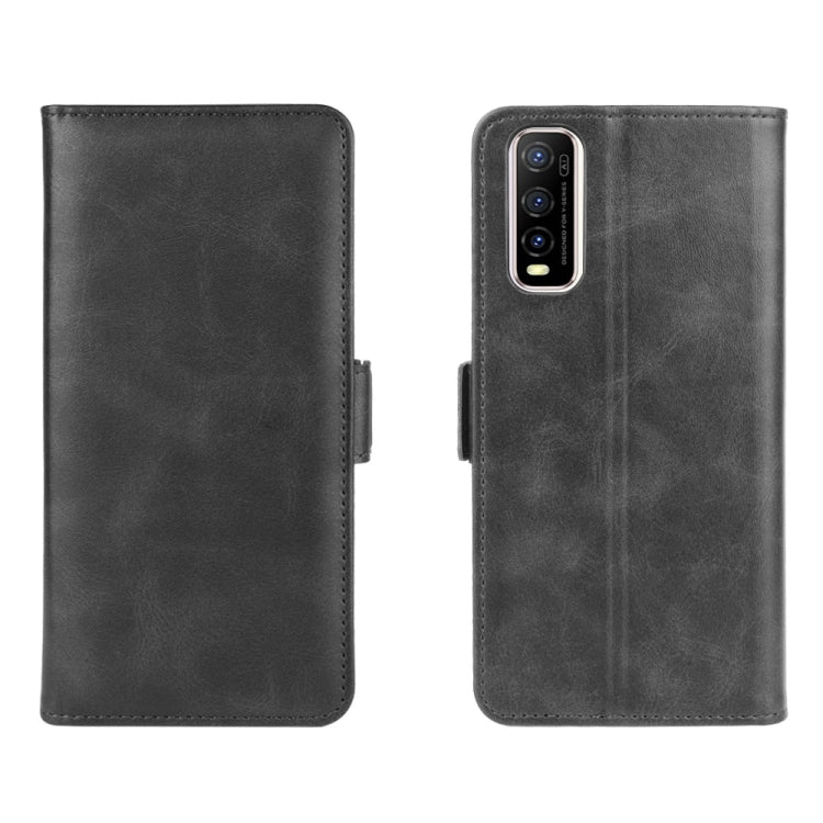 For Vivo Y70s Dual-side Magnetic Buckle Horizontal Flip Leather Case with Holder & Card Slots & Wallet