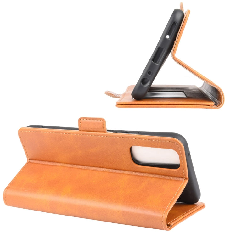 For Vivo Y70s Dual-side Magnetic Buckle Horizontal Flip Leather Case with Holder & Card Slots & Wallet