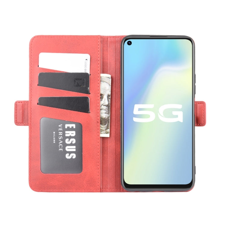 For Vivo Y70s Dual-side Magnetic Buckle Horizontal Flip Leather Case with Holder & Card Slots & Wallet