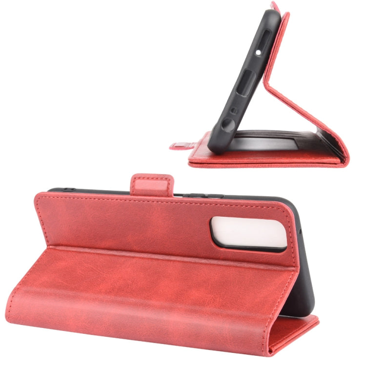 For Vivo Y70s Dual-side Magnetic Buckle Horizontal Flip Leather Case with Holder & Card Slots & Wallet