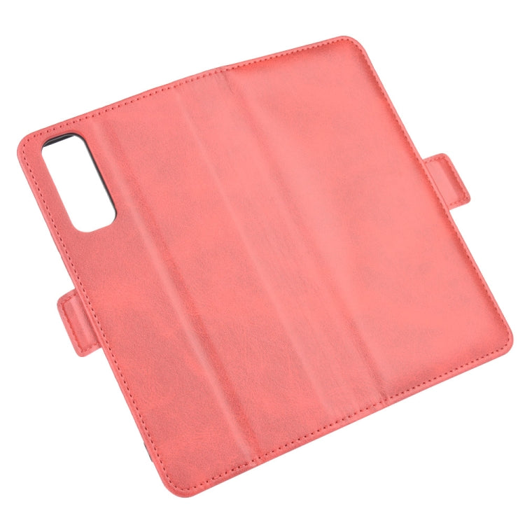 For Vivo Y70s Dual-side Magnetic Buckle Horizontal Flip Leather Case with Holder & Card Slots & Wallet