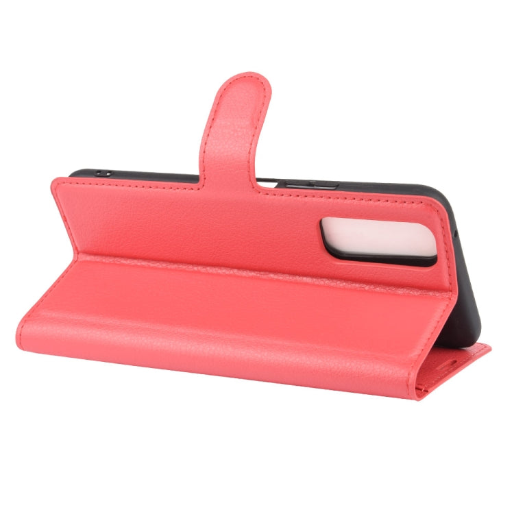 For Vivo Y70s Litchi Texture Horizontal Flip Protective Case with Holder & Card Slots & Wallet