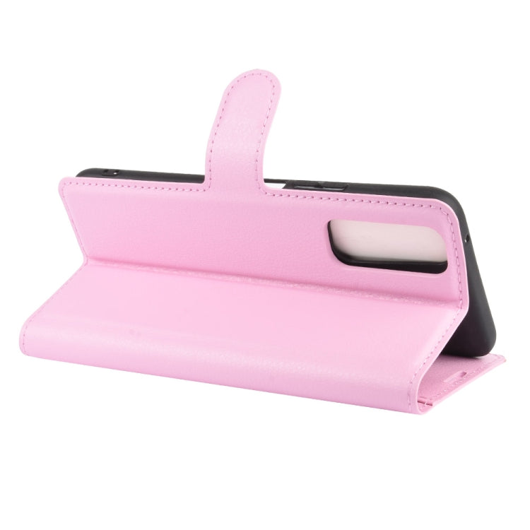 For Vivo Y70s Litchi Texture Horizontal Flip Protective Case with Holder & Card Slots & Wallet