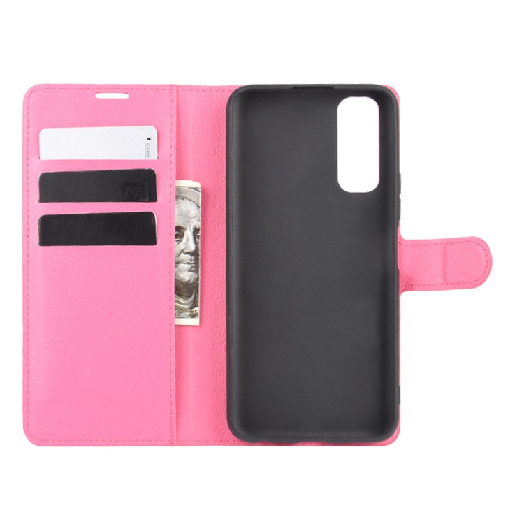 For Vivo Y70s Litchi Texture Horizontal Flip Protective Case with Holder & Card Slots & Wallet