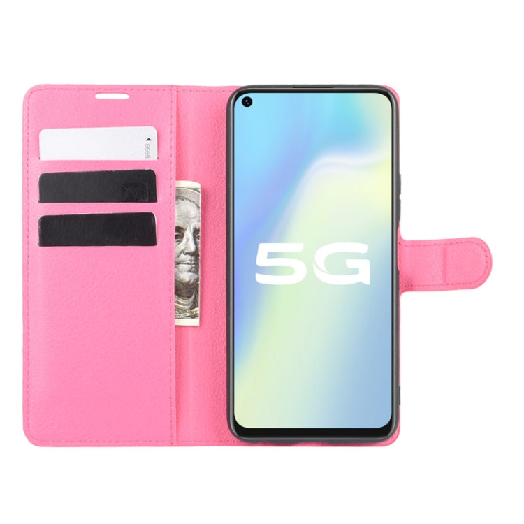 For Vivo Y70s Litchi Texture Horizontal Flip Protective Case with Holder & Card Slots & Wallet