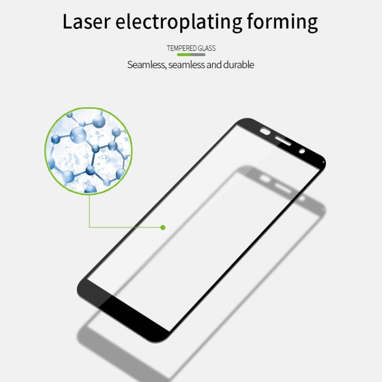 For Huawei Y5P/Y5 Prime MOFI 9H 2.5D Full Screen Tempered Glass Film(Black)