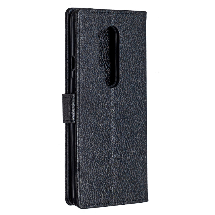 For OnePlus 8 Pro Litchi Texture Horizontal Flip Leather Case with Holder & Card Slots & Wallet & Photo Frame