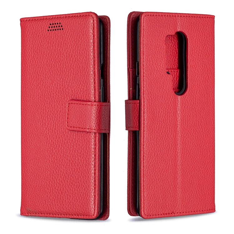 For OnePlus 8 Pro Litchi Texture Horizontal Flip Leather Case with Holder & Card Slots & Wallet & Photo Frame