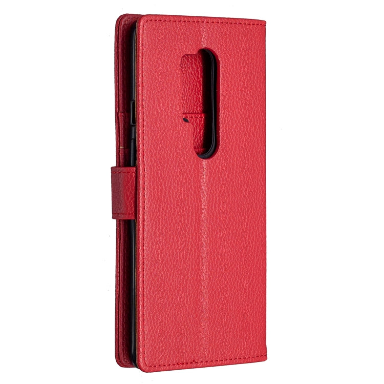 For OnePlus 8 Pro Litchi Texture Horizontal Flip Leather Case with Holder & Card Slots & Wallet & Photo Frame