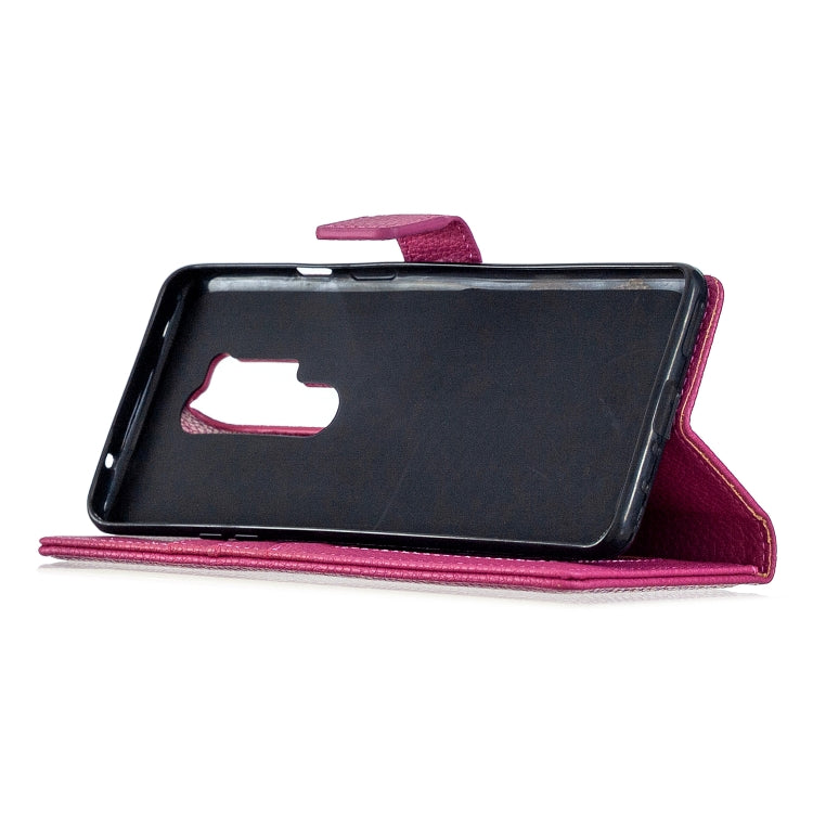 For OnePlus 8 Pro Litchi Texture Horizontal Flip Leather Case with Holder & Card Slots & Wallet & Photo Frame