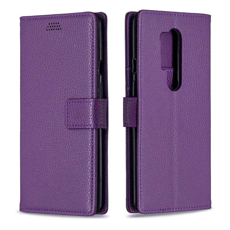 For OnePlus 8 Pro Litchi Texture Horizontal Flip Leather Case with Holder & Card Slots & Wallet & Photo Frame