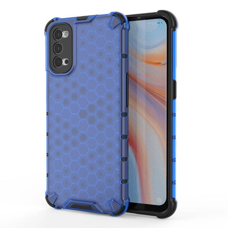 For OPPO Reno 4 Pro Shockproof Honeycomb PC + TPU Case