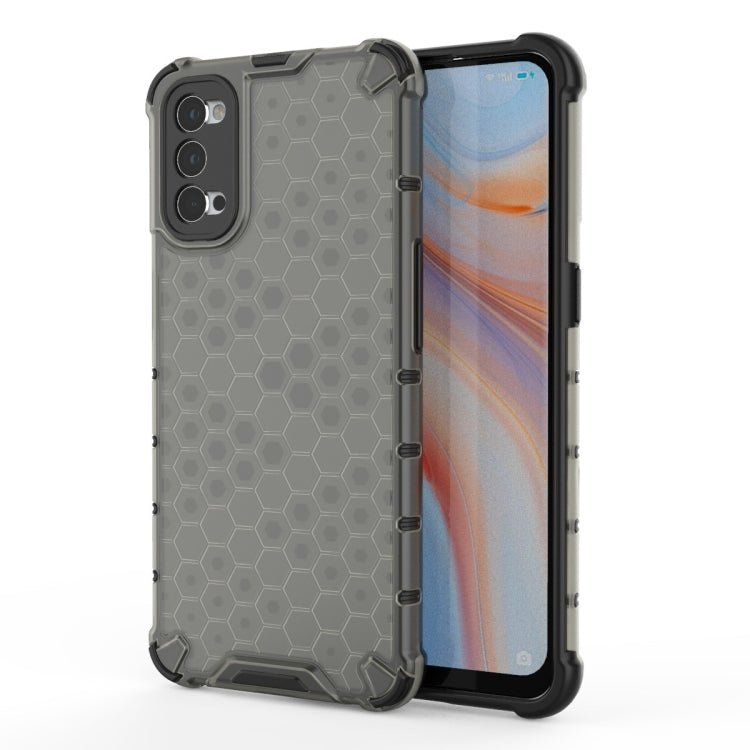 For OPPO Reno 4 Pro Shockproof Honeycomb PC + TPU Case