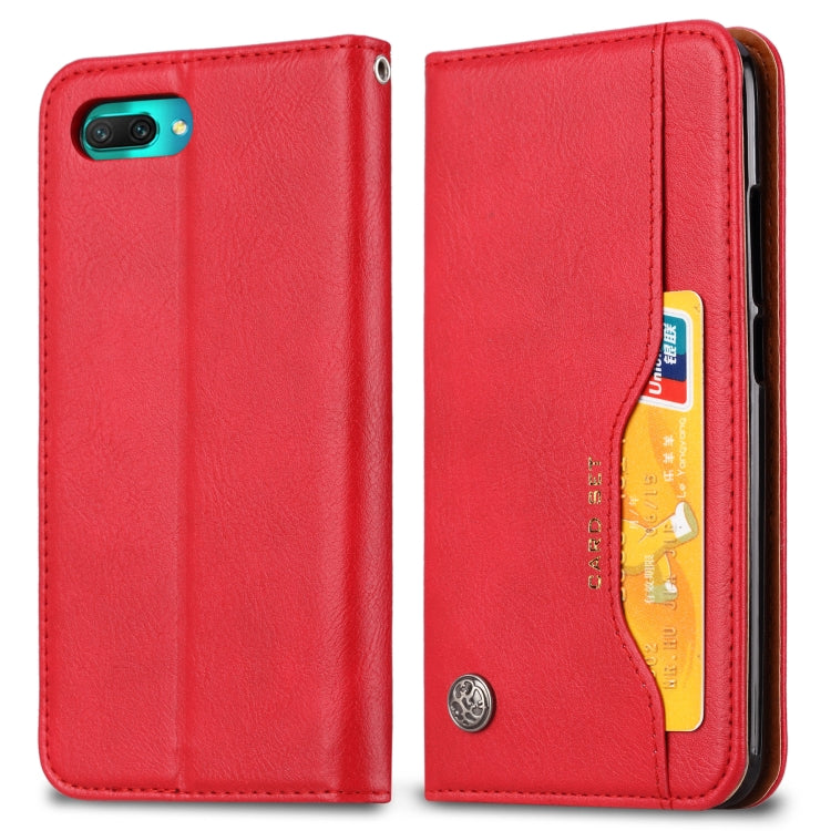 Knead Skin Texture Horizontal Flip Leather Case for Huawei Honor 10, with Photo Frame & Holder & Card Slots & Wallet