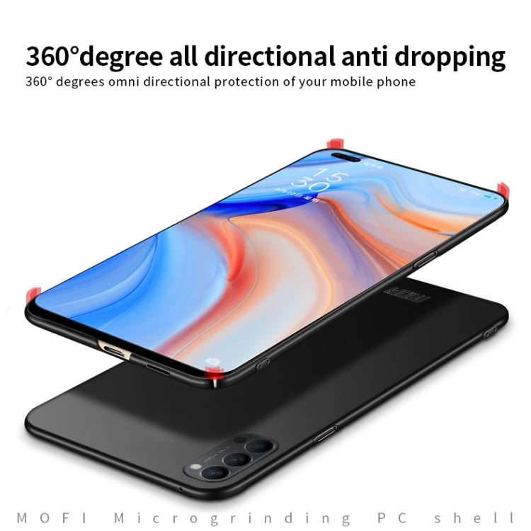 For OPPO Reno4 MOFI Frosted PC Ultra-thin Hard Case