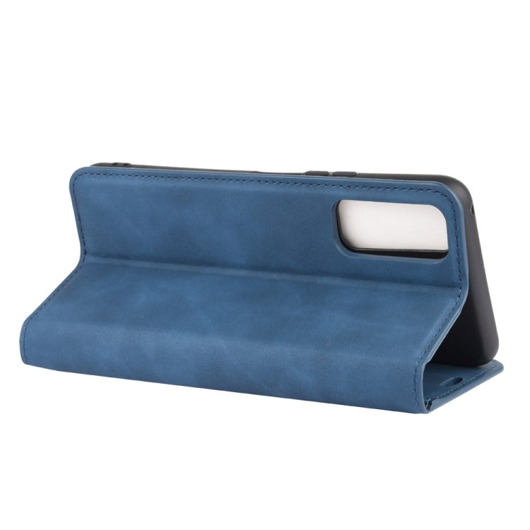 For Huawei Enjoy Z 5G Retro-skin Business Magnetic Suction Leather Case with Holder & Card Slots & Wallet