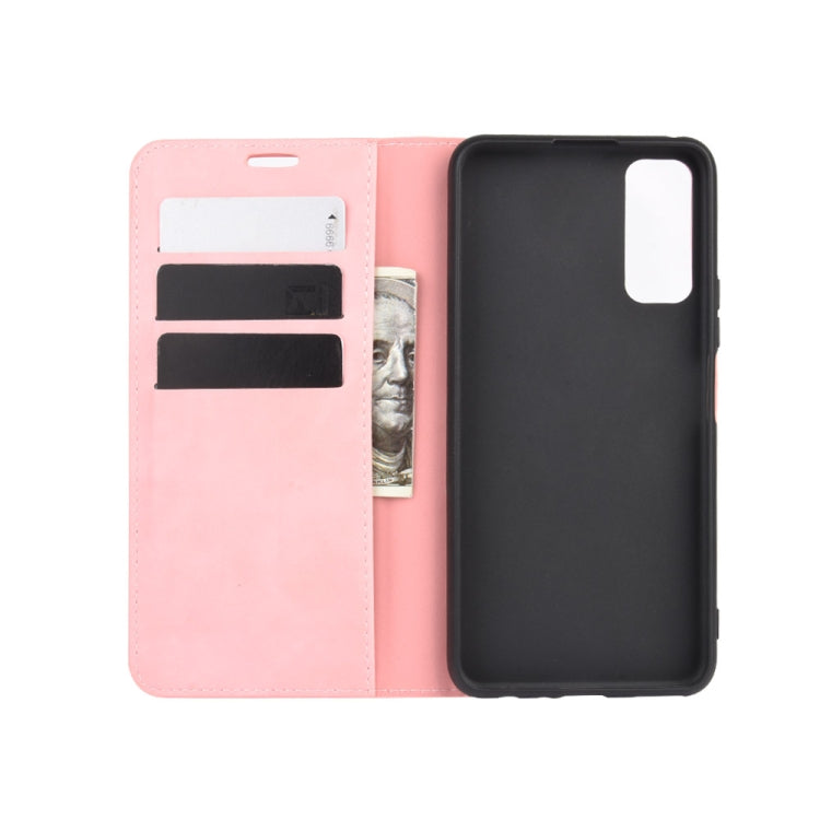 For Huawei Enjoy Z 5G Retro-skin Business Magnetic Suction Leather Case with Holder & Card Slots & Wallet