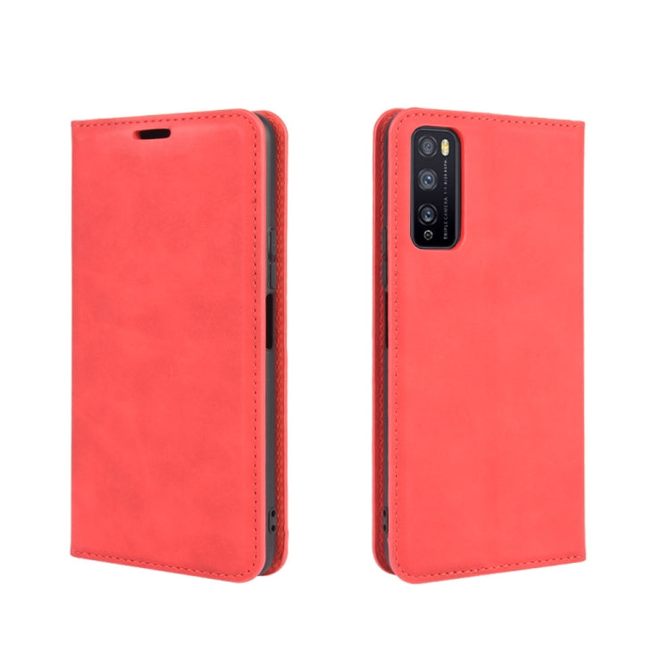 For Huawei Enjoy Z 5G Retro-skin Business Magnetic Suction Leather Case with Holder & Card Slots & Wallet