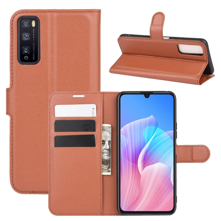 For Huawei Enjoy Z 5G Litchi Texture Horizontal Flip Protective Case with Holder & Card Slots & Wallet