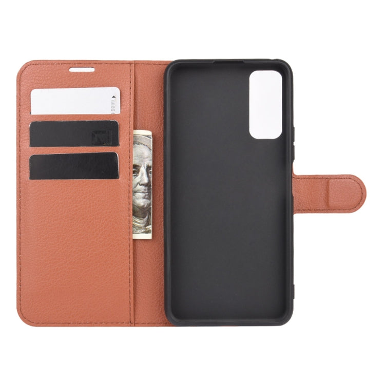 For Huawei Enjoy Z 5G Litchi Texture Horizontal Flip Protective Case with Holder & Card Slots & Wallet